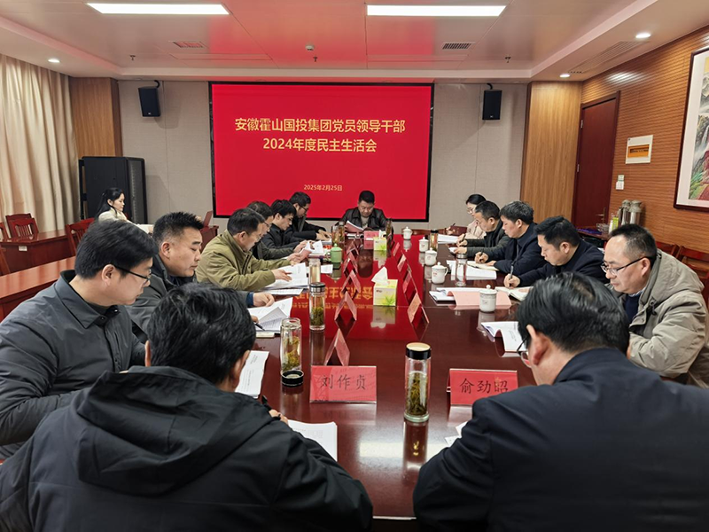 霍山國投集團(tuán)召開黨員領(lǐng)導(dǎo)干部2024年度民主生活會